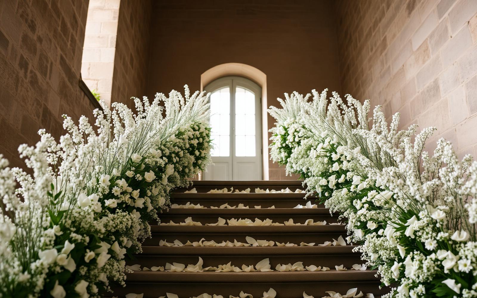 Bouquet de mariée en tons ivoire et sauge